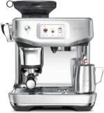 Sage - The Barista Touch Impress - Kaffeemaschine mit automatischer Milchaufschäumung, integriertem Mahlwerk & Cold Brew-Funktion - Intelligente Dosierung, assistiertes Tampern - Gebürsteter Edelstahl