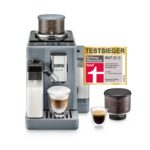De'Longhi Rivelia EXAM440.55.W Kaffeevollautomat, perfekter Milchschaum, wechselbarer Bohnenbehälter, 16 Kaffee- & Milchgetränke auf Knopfdruck, Extra-Shot-Funktion, 3,5" Touch-Display, Weiß