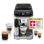 De’Longhi Magnifica Evo Next - Perfetto Kaffeevollautomat mit LatteCrema-Milchaufschäumer, 13 One-Touch-Getränke, Coffee- und Cappuccino Kaffeemaschine, farbiges Touch-Display, Titan (ECAM312.80.TB)