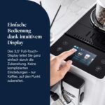 De'Longhi Rivelia EXAM440.55.W Kaffeevollautomat, perfekter Milchschaum, wechselbarer Bohnenbehälter, 16 Kaffee- & Milchgetränke auf Knopfdruck, Extra-Shot-Funktion, 3,5" Touch-Display, Weiß