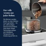 De'Longhi Rivelia EXAM440.55.W Kaffeevollautomat, perfekter Milchschaum, wechselbarer Bohnenbehälter, 16 Kaffee- & Milchgetränke auf Knopfdruck, Extra-Shot-Funktion, 3,5" Touch-Display, Weiß
