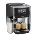 Siemens Kaffeevollautomat EQ700 integral, großes farbiges TFT-Display, 36 Heiß- und Kaltgetränke, Cold Brew, 2-Tassen-Funktion, Steuerung per App, autom. Reinigungssystem, Edelstahl schwarz, TQ717D03