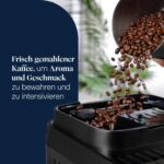 De’Longhi Magnifica Evo Next - Perfetto Kaffeevollautomat mit LatteCrema-Milchaufschäumer, 13 One-Touch-Getränke, Coffee- und Cappuccino Kaffeemaschine, farbiges Touch-Display, Titan (ECAM312.80.TB)