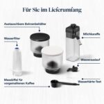 De'Longhi Rivelia EXAM440.55.W Kaffeevollautomat, perfekter Milchschaum, wechselbarer Bohnenbehälter, 16 Kaffee- & Milchgetränke auf Knopfdruck, Extra-Shot-Funktion, 3,5" Touch-Display, Weiß