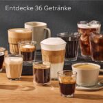 Siemens Kaffeevollautomat EQ700 integral, großes farbiges TFT-Display, 36 Heiß- und Kaltgetränke, Cold Brew, 2-Tassen-Funktion, Steuerung per App, autom. Reinigungssystem, Edelstahl schwarz, TQ717D03