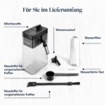 De’Longhi PrimaDonna Soul – Perfetto Kaffeevollautomat mit LatteCrema-Milchaufschäumer, 18 One-Touch-Getränke, Touch-Display, Silber-Schwarz (ECAM612.55.SB)