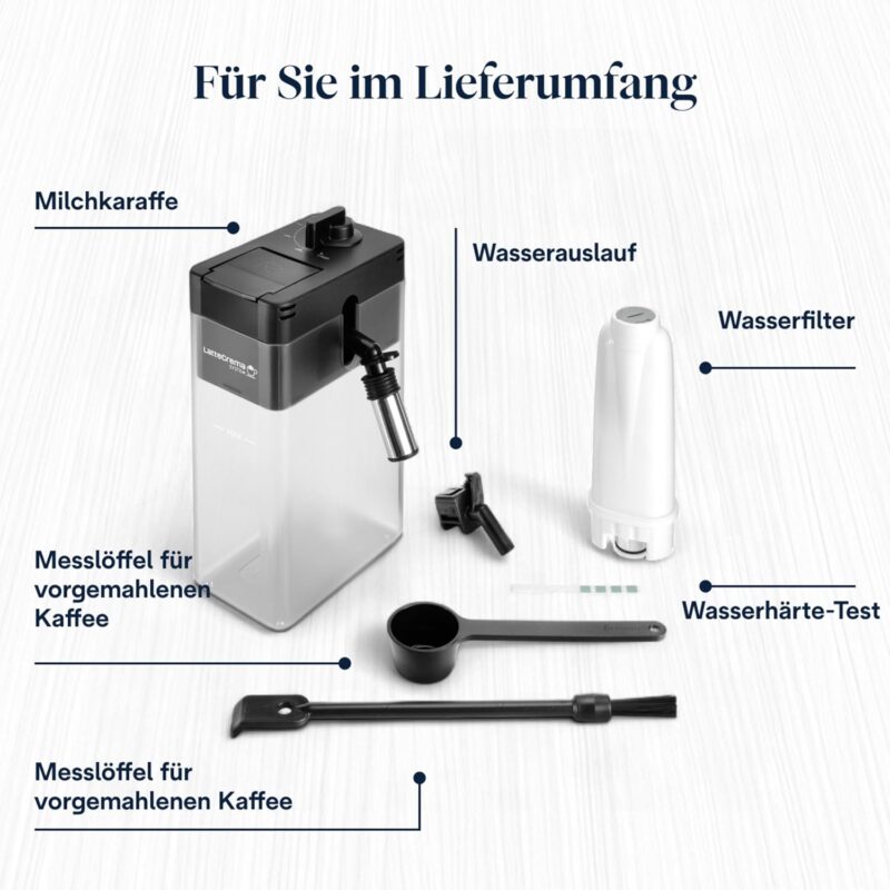 De’Longhi PrimaDonna Soul – Perfetto Kaffeevollautomat mit LatteCrema-Milchaufschäumer, 18 One-Touch-Getränke, Touch-Display, Silber-Schwarz (ECAM612.55.SB)